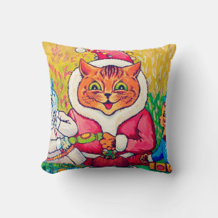 Almofada Santa Claus Cat, Louis Wain