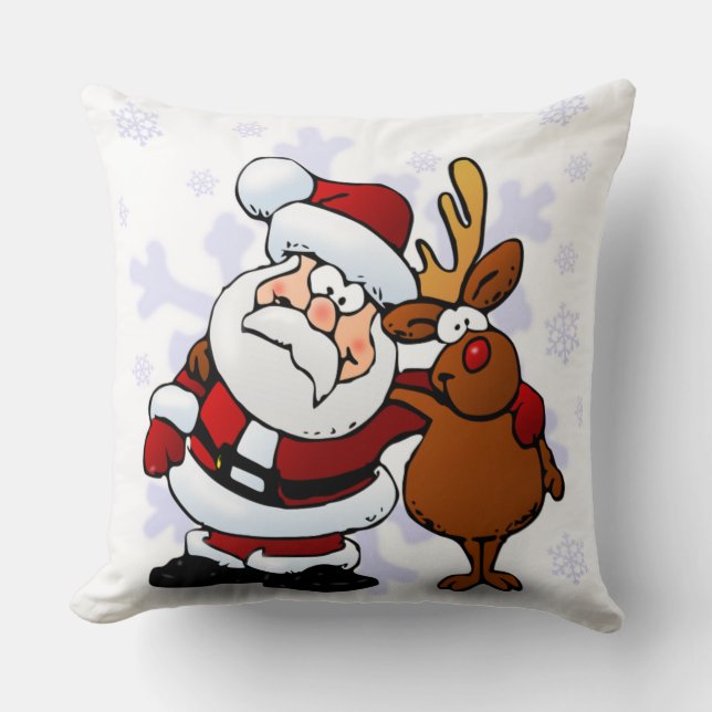 ALMOFADA SANTA CLAUS E RUDOLPH (Frente)