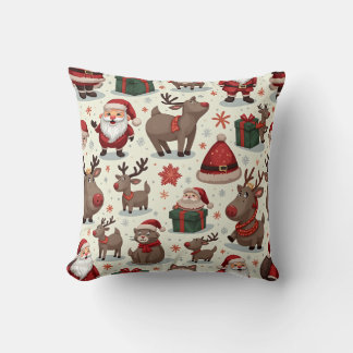 Almofada Santa Claus e Rudolph Travesseiro Cushion