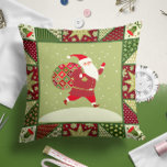 Almofada Santa Claus Quilt | Christmas Throw Pillow<br><div class="desc">Santa Claus Quilt | Christmas Throw Pillow - | #throwpillow #pillowcovers #holidaythrowpillow #christmaspillowcover #santaclausepillowcase #santapillowcases #holidaypillow #homedecor #housewarminggiftidea</div>