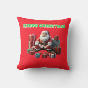 Almofada Santa Clause com presentes