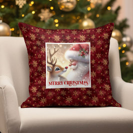 Almofada Santa Rudolph Christmas Pillow Festive Winter Fun