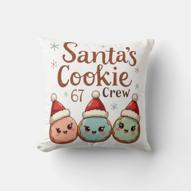 Almofada Santa's Cookie 67 Crew (Frente)