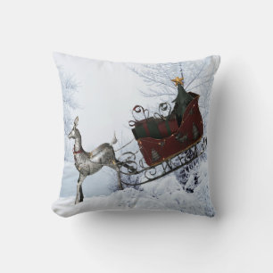 Almofada Santas Sleigh