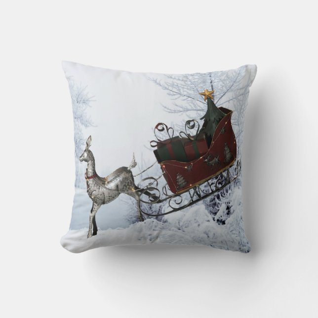 Almofada Santas Sleigh (Frente)
