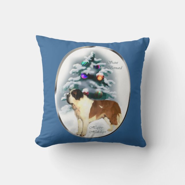 Almofada Santo Bernard Christmas (Frente)