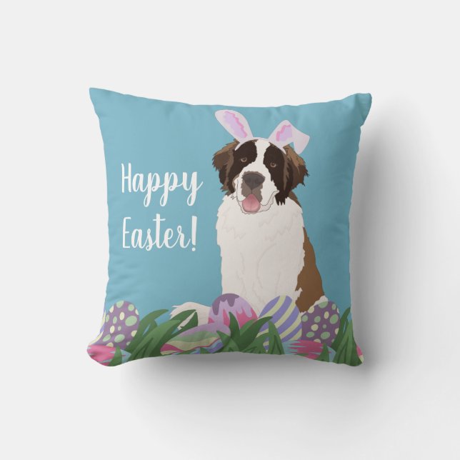 Almofada Santo Bernard Easter Bunny (Frente)