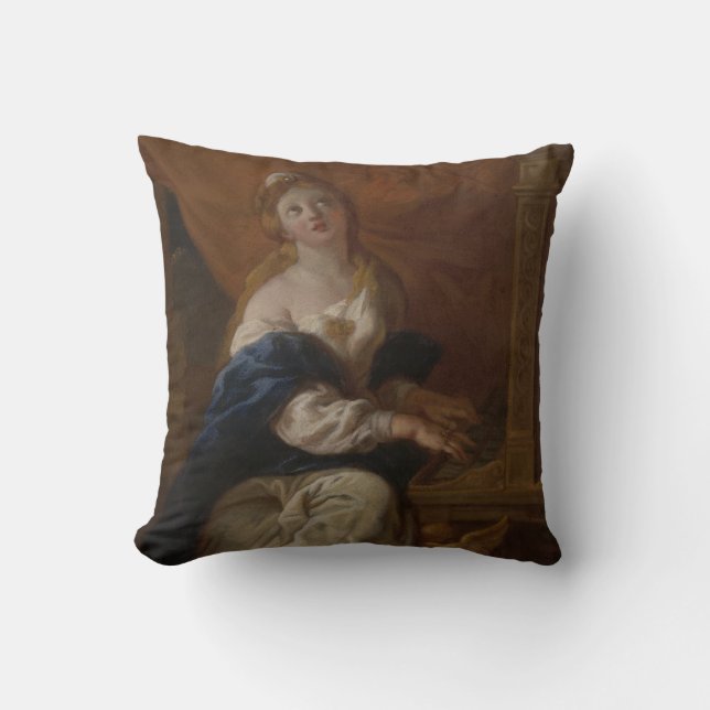 Almofada Santo Cecilia | c.1700 (óleo no papel) (Frente)