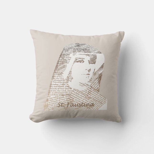 Almofada Santo Faustina Kowalska (Frente)