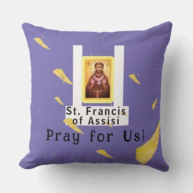 Almofada Santo Francis de Assisi (Frente)