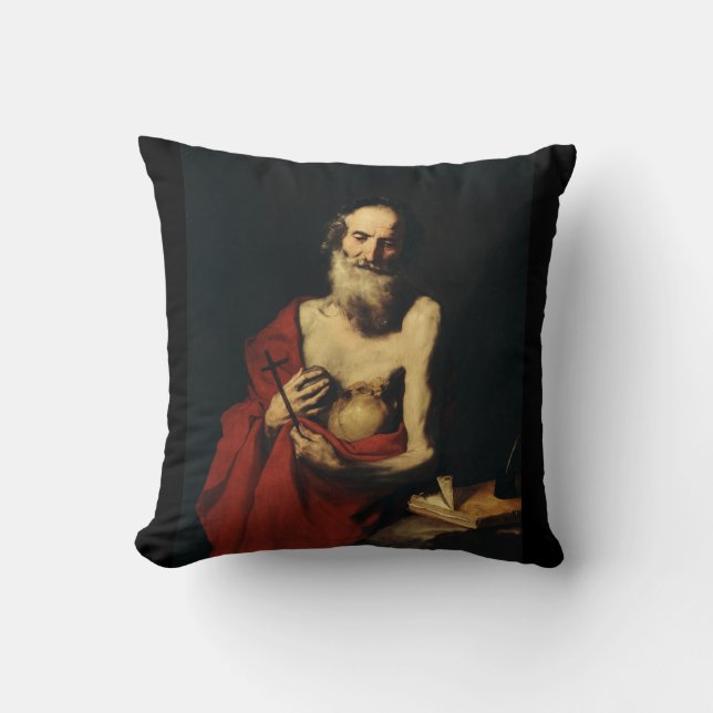 Almofada Santo Jerome por Jusepe de Ribera (Frente)