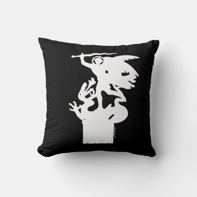 Almofada Santo Michael e Dragon (em branco) (Frente)