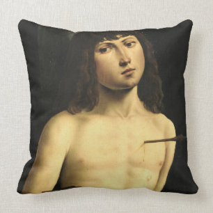 Almofada Santo Sebastian, c.1490s (tempera no painel)