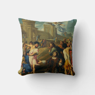 Almofada São Estêvão o Protomártir Iconografia de Arte Fina