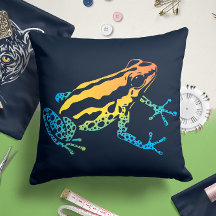 Sapo Dart | Travesseiro decorativo da selva amazôn