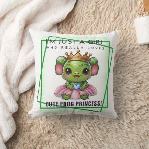 Almofada Sapo de Kawaii, Princesa Impressão