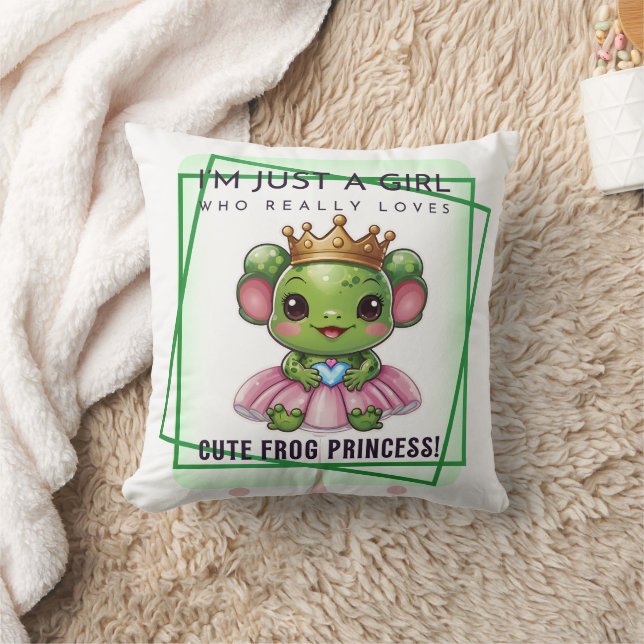 Almofada Sapo de Kawaii, Princesa Impressão (Cobertor)