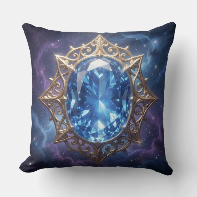 Almofada Sapphire – The Stone of Truth and Wisdom´5 (Frente)