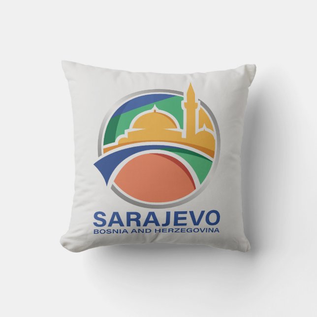 Almofada Sarajevo Bosnia and Herzegovina (Frente)