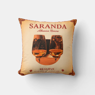 Almofada Saranda, Albania Throw Pillow