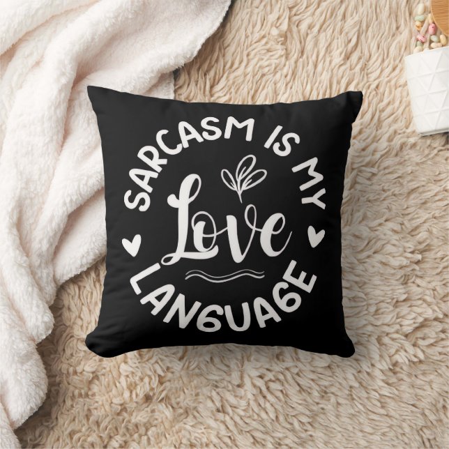 Almofada Sarcasm Is My Love Hoodie (Cobertor)