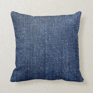 Almofada Sarja de Nimes azul profunda