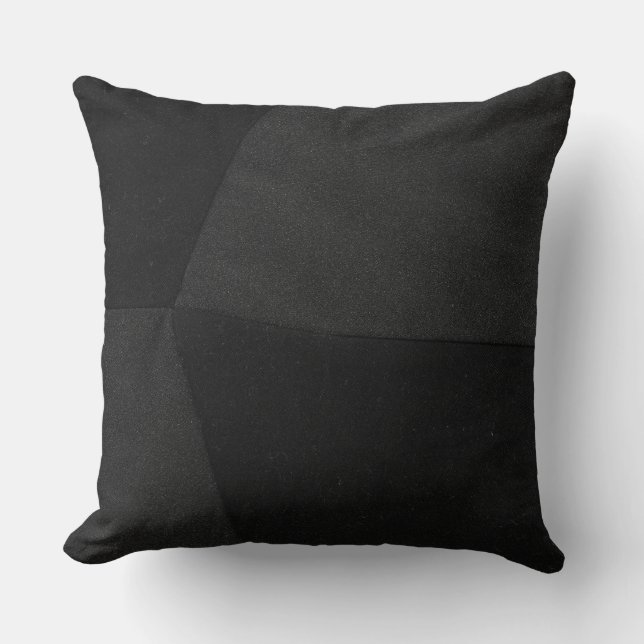 Almofada Sarja de Nimes preta (Frente)