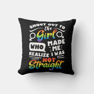 Almofada Saudação à Garota Orgulho Lésbico LGBT Camiseta G