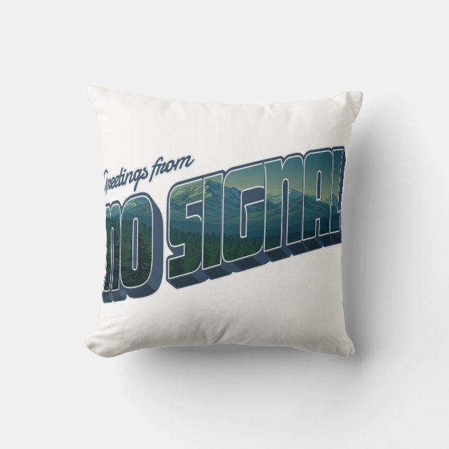 Almofada Saudações de Sem Sinal (Frente)