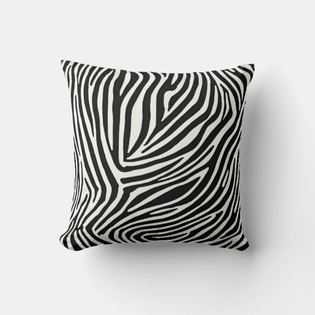 Almofada Savanna Stripes Zebra Chic (Frente)