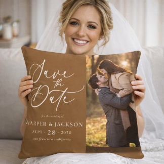 Almofada Save the Date Wedding Custom Photo