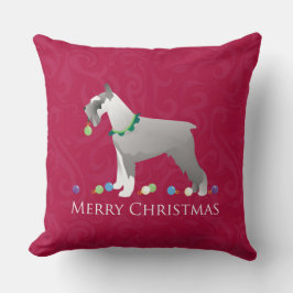 Almofada Schnauzer Felry Design de Natal