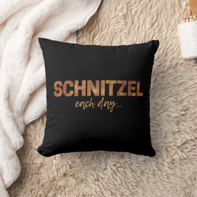 Almofada Schnitzel Todos Os Dias Design de Escala Engraçado (Cobertor)
