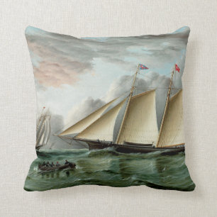 Almofada Schooner Mohawk do farol Sandy Hook