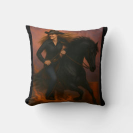 Almofada Scorching Fast Barrel Racing Team Throw Pillow