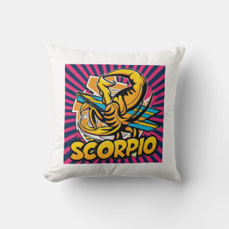 Almofada Scorpio Vibes Zodiac Design (Estilo Comic)