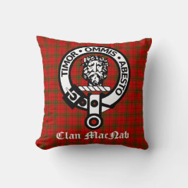 Almofada Scotland Clan MacNab Crest Crachá e Tartan