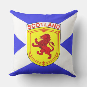 Almofada Scotland, leão desenfreado, bandeira antiga de