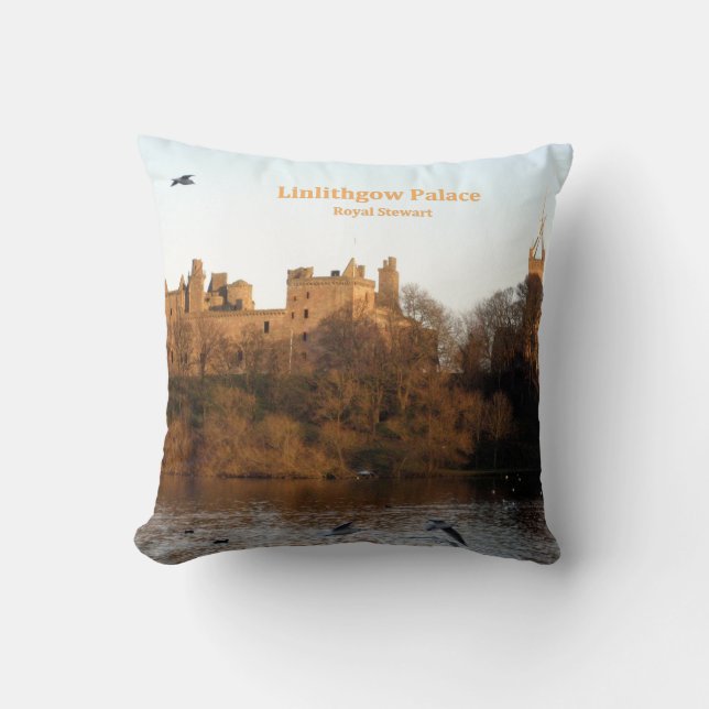 Almofada Scots Linlithgow Palace Royal Stuart Stewart Clan (Frente)