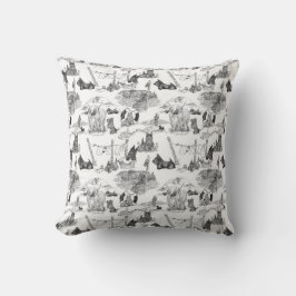 Almofada SCOTTISH TERRIER Black Toile