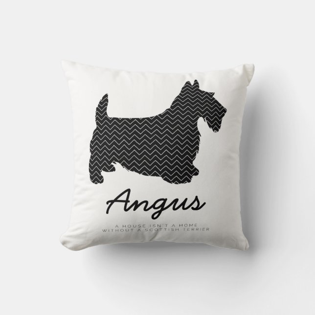 Almofada Scottish Terrier personalizado (Frente)