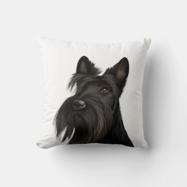 Almofada Scottish Terrier (Scotty Dog)  (Frente)