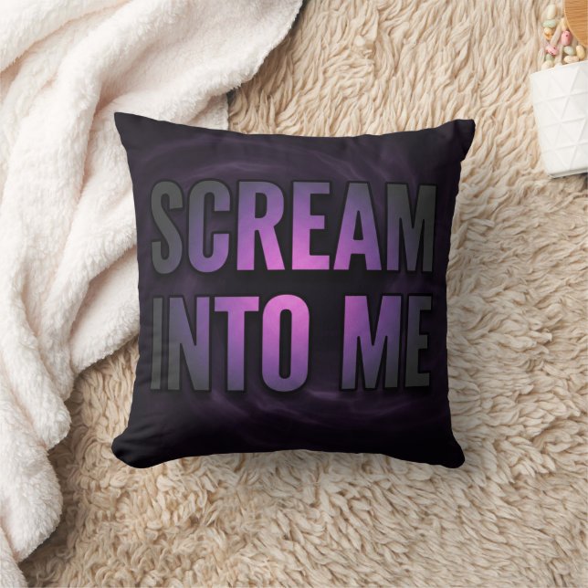 Almofada Scream Into Me | Migraine Mood Pillow (Cobertor)