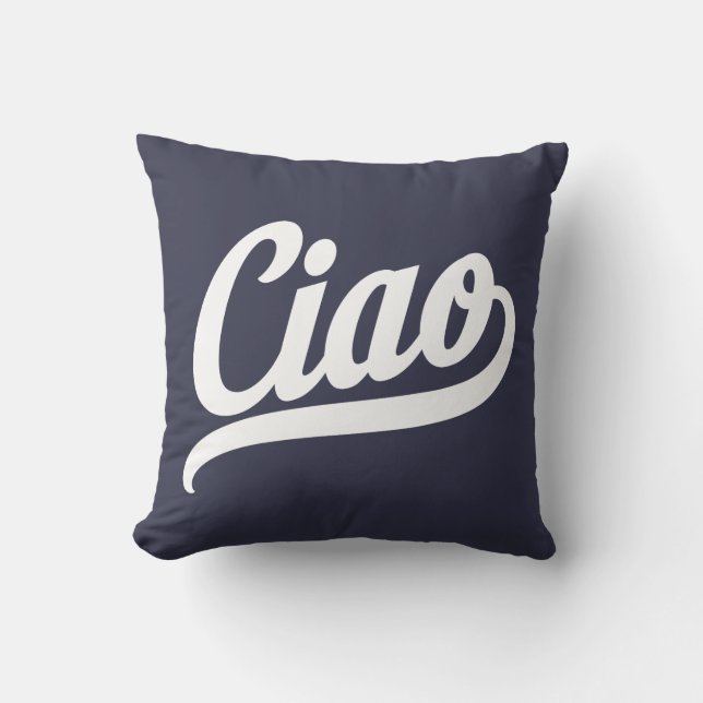 Almofada Script Ciao (Branco) (Frente)