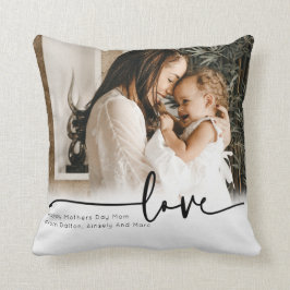 Almofada Script personalizado do dia de as mães de fotograf