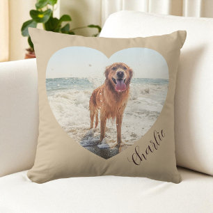 Almofada Script Pet Coração Foto Cachorro Personalizado Mod