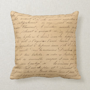 Almofada Script Preto no Tan