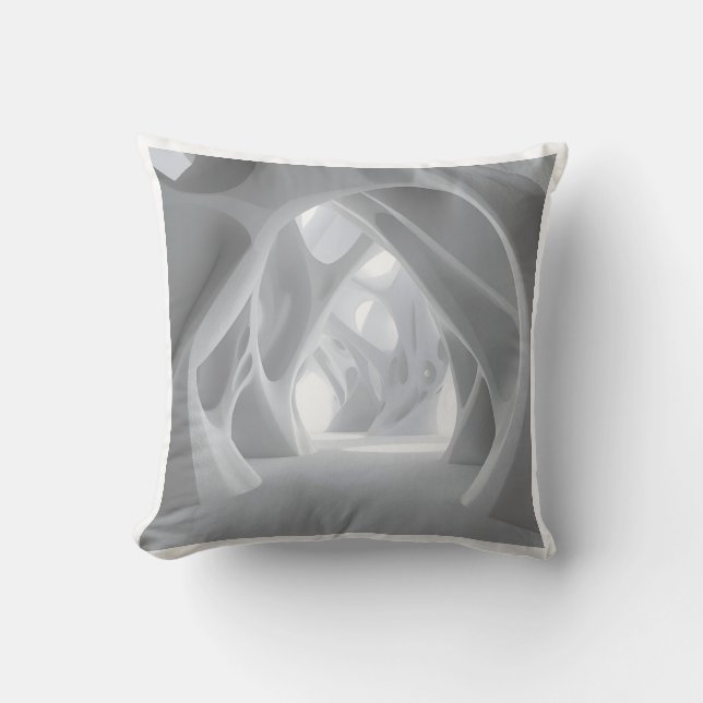 Almofada Sculptural Foam Insulation Raw Brutalist Texture (Frente)