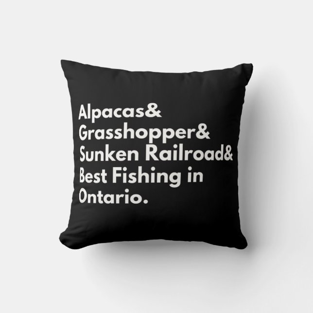 Almofada Se encontrar, volte para Rice Lake (Frente)