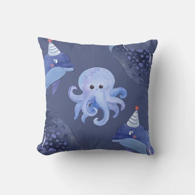 Almofada Sea Animal Square  Pillow (Frente)